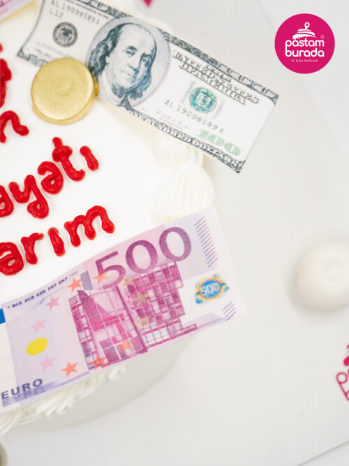 Dolar Ve Euro Detay Naked Cake